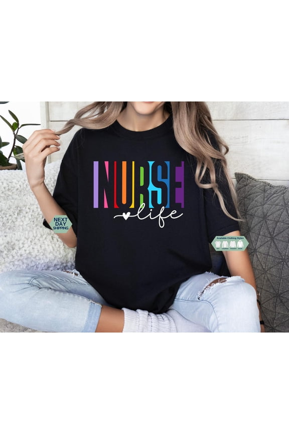 Nurse Life Sweatshirt, Registered Nurse Hoodie, Nurse, RN Nurse Long Sleeve, New Nurse Gift, Nurse Appreciation, Trendy Nurse Shirt SWEATSHIRT All Size S-5XL
