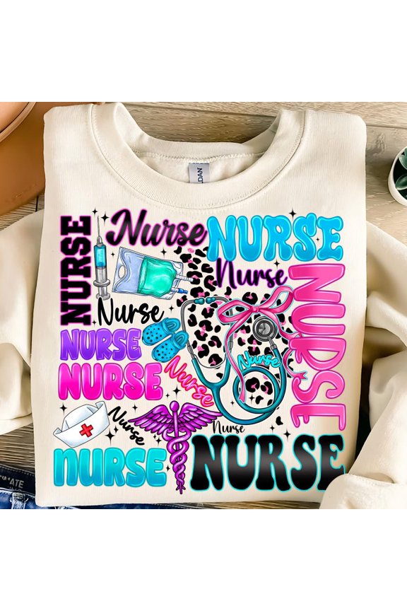 Nurse Life Sweatshirt, Sublimation Nurse Shirt, Nursing Life Sweatshirt, Nurse Design Sweatshirt, Medical Worker Shirt