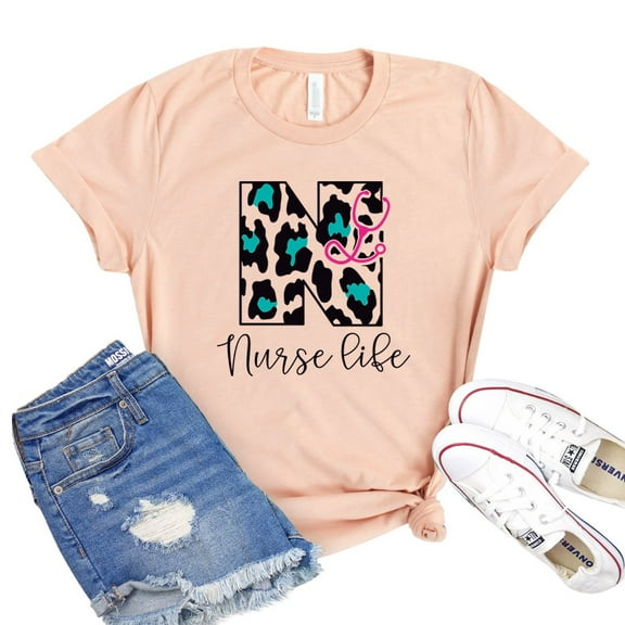 Nurse Life T-shirt Practitioner Gift Women's Rn Top Graduation Shirts Nursing Tee Student Tshirt Nurse Grad Shirt