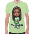 thumbnail image 1 of Nurse Life Unisex T-shirt (Size:S; Style:Nurselife_green New All Over Print T-shirt;), 1 of 4