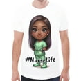 thumbnail image 1 of Nurse Life Unisex T-shirt (Size:XS; Style:Nurselife_White New All Over Print T-shirt;), 1 of 4