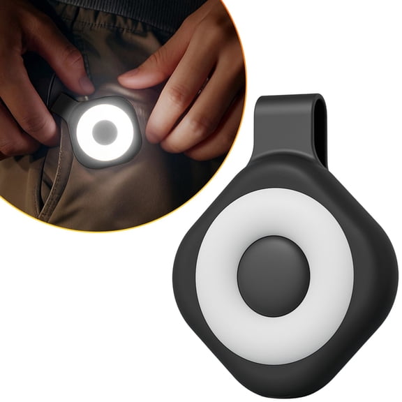 Nurse Light Clip for Badge Reel Light - Rechargeable Magnetic Badge Light with 6 Brightness & 3 Color Modes, Hands-Free Nurse Essentials for Night Shift, Purse Light for Walking, Camping - Black