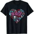 thumbnail image 1 of Nurse Love Nursing Student RN Life Thank You Gifts for Women T-Shirt Black Large, 1 of 4