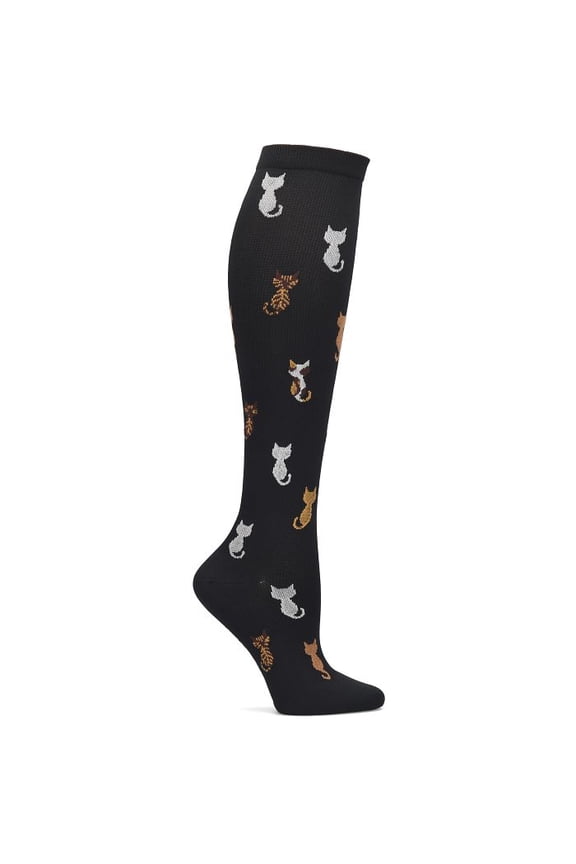 Women's Calf Socks | 12-14 mmHg Compression | Cat Tails