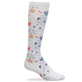 thumbnail image 1 of Nurse Mates Graduated Compression Socks 12-14 mmHg Regular Calf Up to 17" — Mild Support for Nurses & Healthcare Workers Color: Furry Faces, Size: OS, 1 of 1