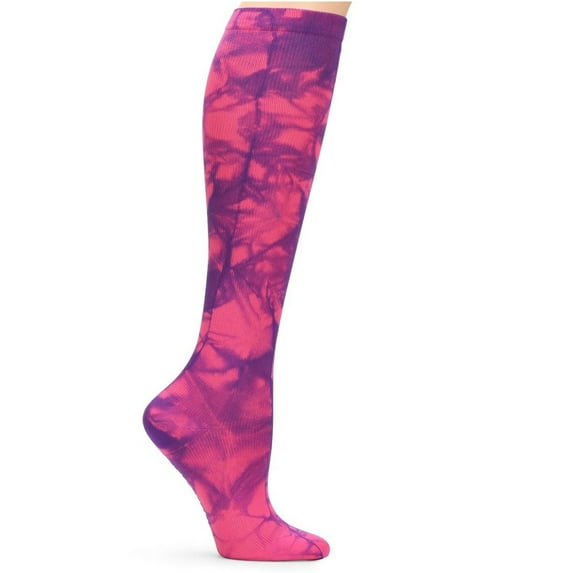 Nurse Mates Compression Socks 12-14 mmHg - Regular Calf Up to 17 Inch Color: Groovy Grape, Size: One Size