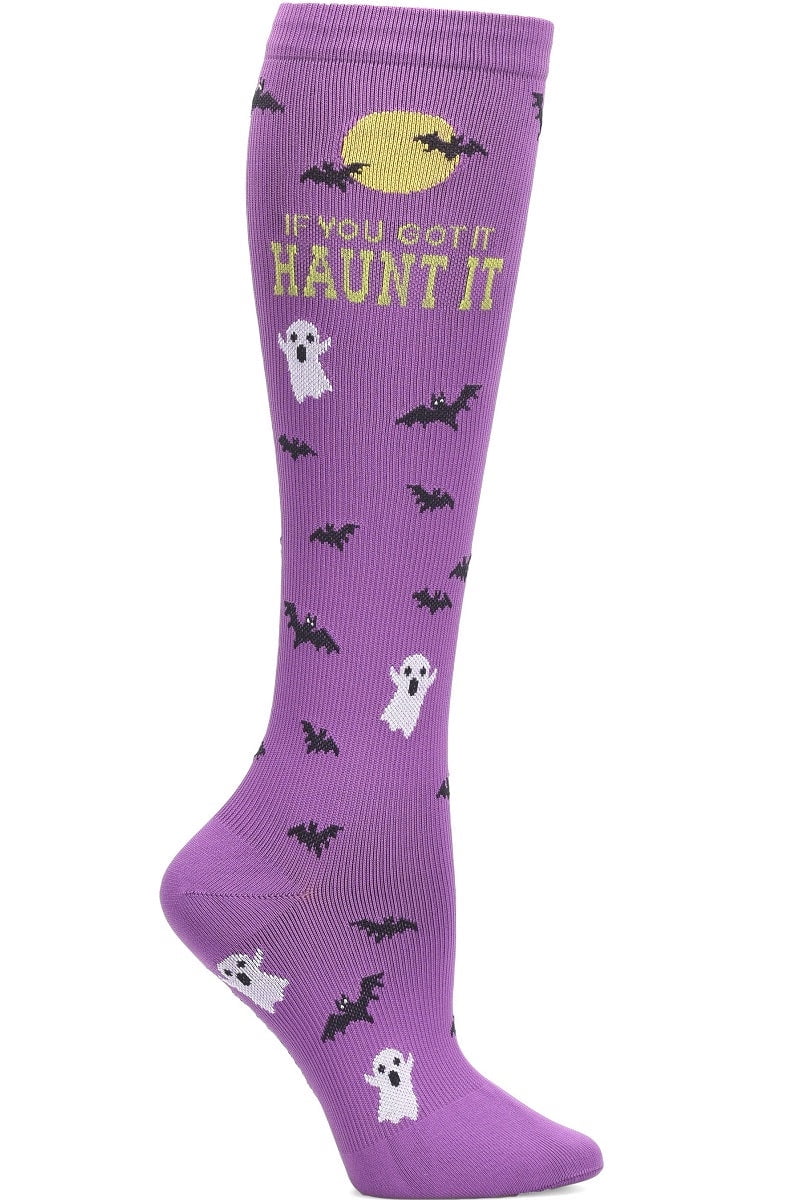 Nurse Mates Compression Socks Regular Calf Up To 17" Color Haunt It