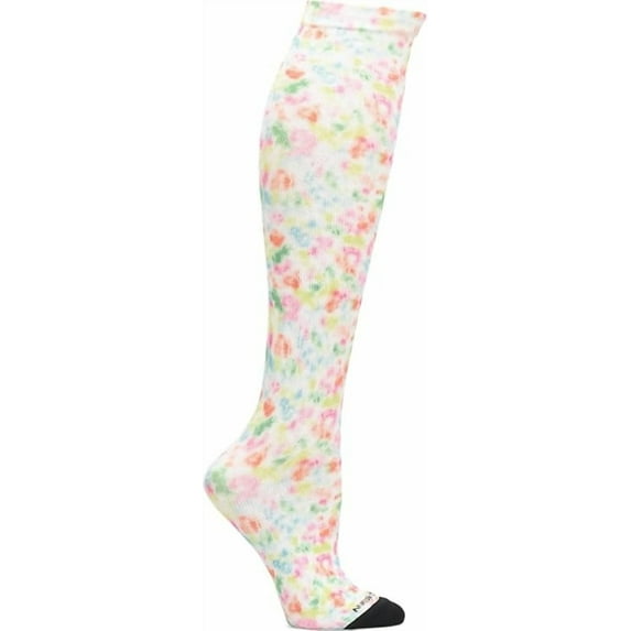 Nurse Mates Women's 360 Socks | Compression Support | 1 Pair | Bright Tie Dye