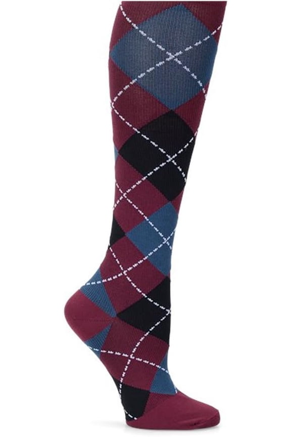 Women's Calf Socks | 12-14 mmHg Compression | Argyle