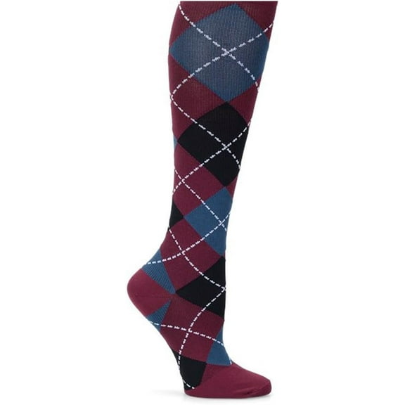 Nurse Mates Women's Calf Socks | 12-14 mmHg Compression | Argyle