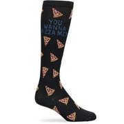 Nurse Mates Mens Compression Socks Color: Pizza Me, Size: 10-13