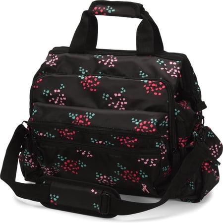 Nurse Mates Ultimate Nursing Bag | Water-Resistant & Laptop Compartment | 26 Colors Color: Confetti Flower