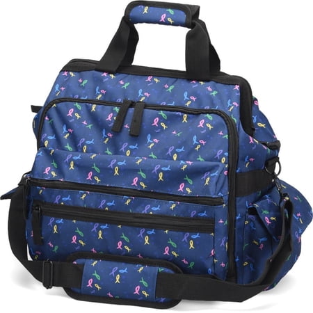 Nurse Mates Ultimate Nursing Bag with Laptop Compartment Color: Ribbons and Hearts