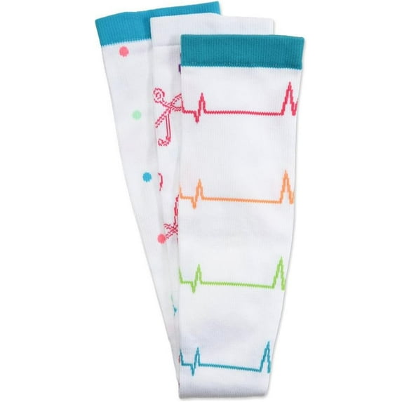Nurse Mates Women's 12-14mmHg Compression Socks 3 Pack