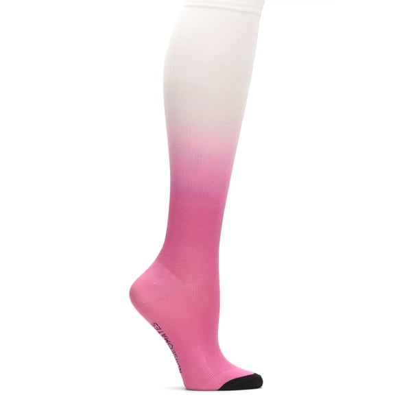 Nurse Mates Women's 360 Socks | Compression Support | 1 Pair | Ombre Carnation Pink