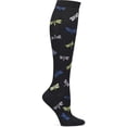 thumbnail image 1 of Nurse Mates Women's Calf Socks | 12-14 mmHg Compression | Dragonfly Sparkle, 1 of 5