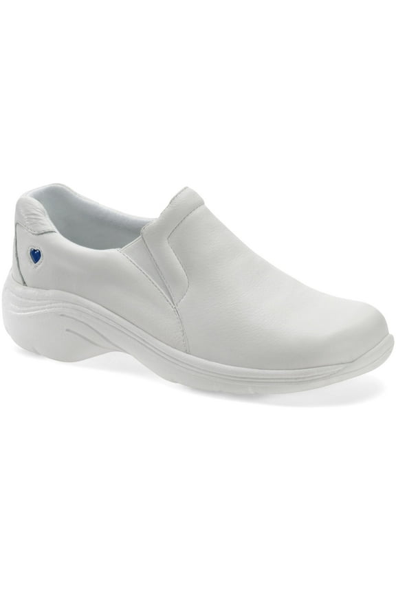 Women's Dove Medical Professional Slip-On Walking Shoe (White, 8)
