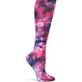 thumbnail image 1 of Nurse Mates Women's Calf Socks | 12-14 mmHg Compression | Navy Magenta Tie Dye, 1 of 2