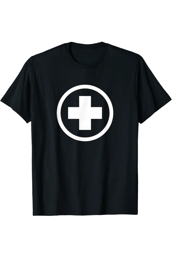 Nurse Medical Cross Circle - Emergency Er Rn Icu Symbol T-Shirt Size S-5XL
