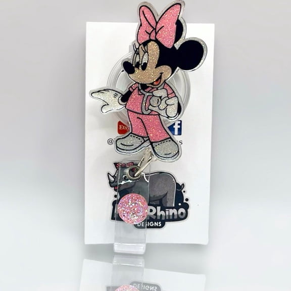 Nurse Minnie Retractable ID Badge Reel