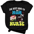 thumbnail image 1 of Nurse Mom Personalized Tshirt Name The Best Kind of Mom Raises a Nurse Daddy Mommy T Shirt for Men Women Girls boy for Birthday, Christmas, Unisex Funny Cool Tee Short Sleeve, 1 of 5