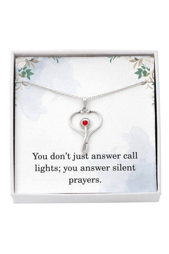 Nurse Necklace Nurse Christmas Gift Nurse Appreciation Gift Nursing Gift You Dont Just Answer Call Lights You Answer Silent Prayers