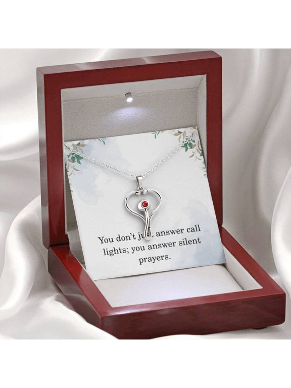 Nurse Necklace Nurse Christmas Gift Nurse Appreciation Gift Nursing Gift You Dont Just Answer Call Lights You Answer Silent Prayers