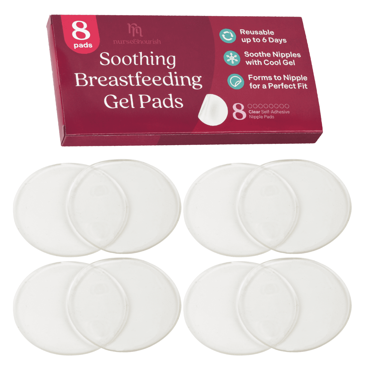 Frida Mom Cooling Hydrogel Nipple Pads - Soothing Nursing Pads, Made for  Sore Nipples, Breastfeeding Essentials for Mom, 8 Count