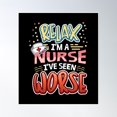 thumbnail image 1 of Nurse Nurse Day Relax Nurse Poster Wall Art, Modern Wall Decor, 24x36 UNFRAMED, 1 of 3