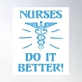 thumbnail image 1 of Nurse - Nurses Do It Better Poster Poster Wall Art, Modern Wall Decor, 16x24 UNFRAMED, 1 of 3