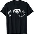 thumbnail image 1 of Nurse Nursing RN Heartbeat ECG T-Shirt, 1 of 4