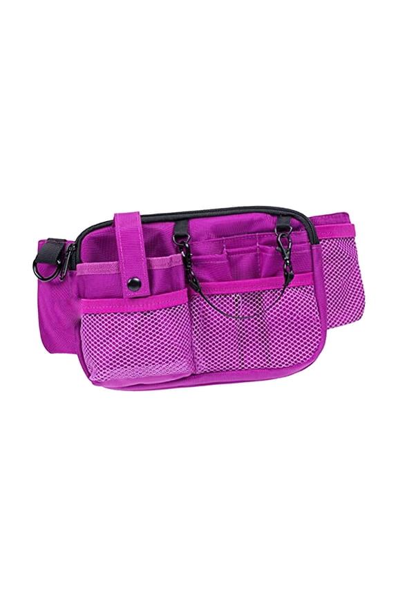 Nurse Pouch Waist Bag Apron Hip Bag Utility Waist Pack Nurse Tool Belt Pouch Violet