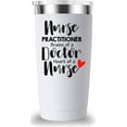 thumbnail image 1 of Nurse Practitioner Brains Of A Doctor, Heart Of A Nurse Travel Mug Tumbler.Nurse Practitioner Gifts for Friend Daughter Men Women.Nurse Appreciation,Nursing School Graduation Gifts.(20 oz White), 1 of 6