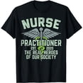 thumbnail image 1 of Nurse Practitioner Est 2021 Real Heroes NP Graduation Gift T-Shirt, 1 of 5