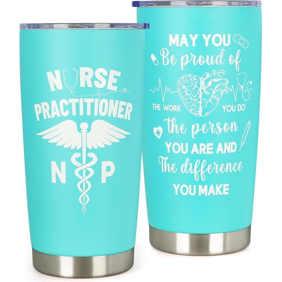 Nurse Practitioner Gifts for Women - Nurse Week Gifts for Men - Nurses Practitioner Christmas, Graduation, Birthday, Appreciation Gift for NP - Nurses Practitioner Day Gift - 20oz Tumbler