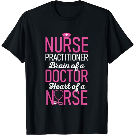 Nurse Practitioner Heart - Medical Nurse Gift Nursing Outfit T-Shirt