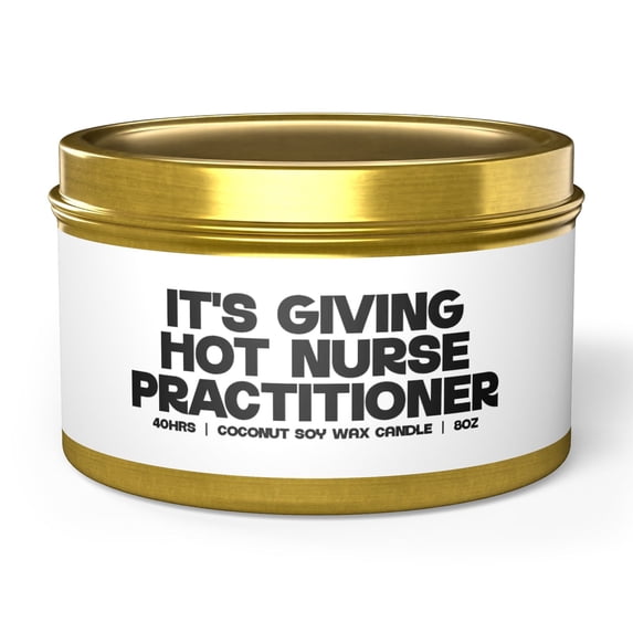Nurse Practitioner NP Graduation Tin Candle Gifts Home Office Decor Vanilla
