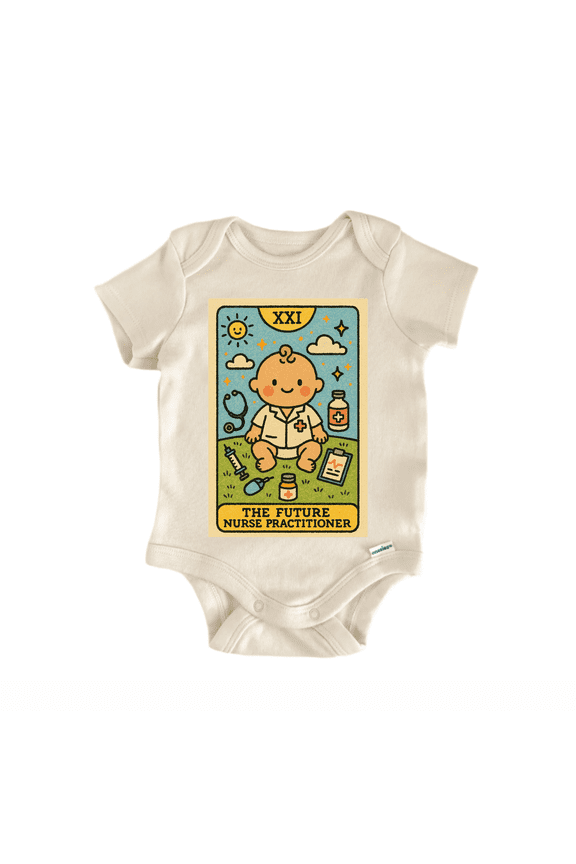 Nurse Practitioner Tarot Newborn Baby Bodysuit