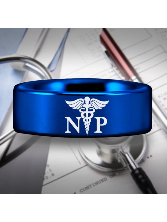 Nurse Practitioner Tungsten Carbide Ring