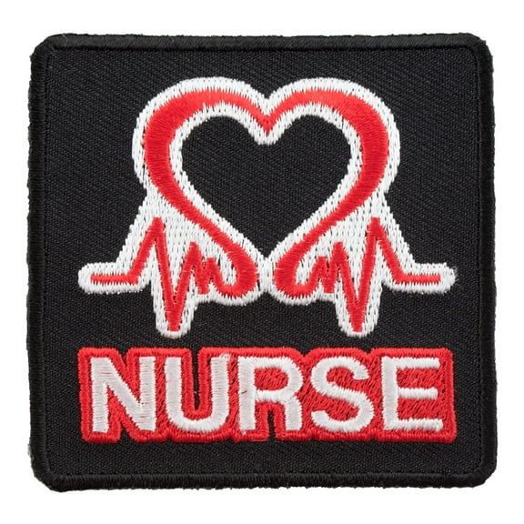 Nurse Pulsating Heart Patch, Medical Profession Patches