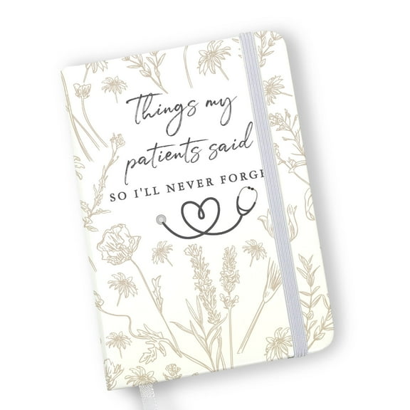 Nurse Quote Journal Things My Patients Said Floral Lined Notebook
