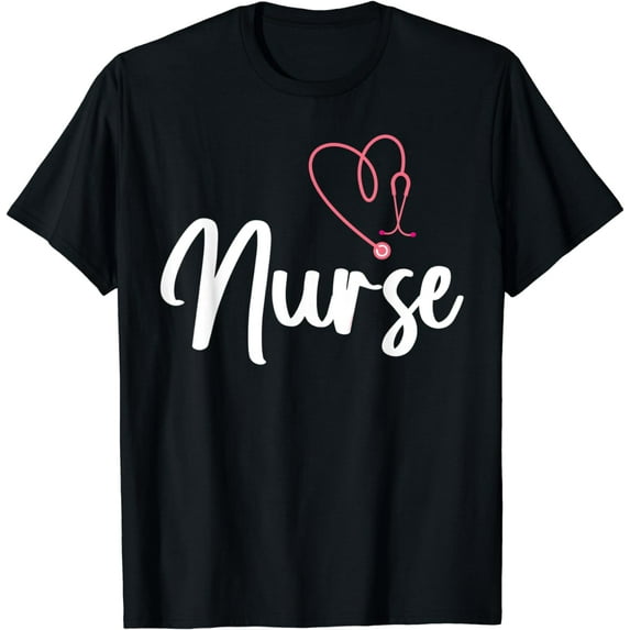Nurse RN Heart Stethoscope Student Nurse Practitioner T-Shirt