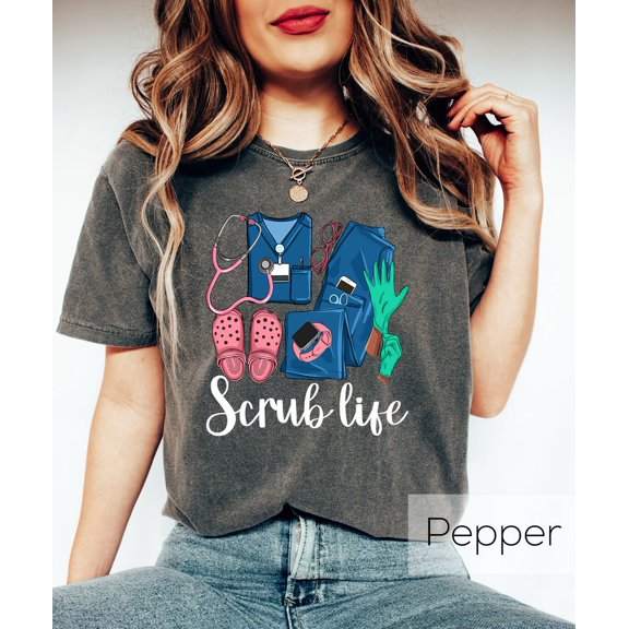 Nurse Scrub Life Crewneck Shirt Nursing School Students, Scrub Life Sweater, Registered Nurse T-Shirt, Nurse Definition Tee All Size S-5Xl