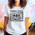 thumbnail image 1 of Nurse Shirt, Nurse Word Graphic Tees, Nursing Faculty Shirt, School Nurse Student Tee, Nurse Life Mode T-Shirt, Cool Nurse Shirt, SL0443, 1 of 2