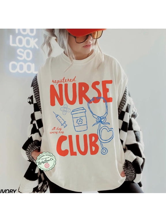 Nurse Shirt, Registered Nurse Shirt, Retro Nurse T-Shirt, RN Shirt, Nursing School Shirt, New Nurse Gifts