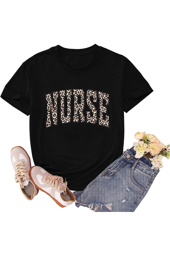 Nurse Shirt for Women School Registered Nurse Week T-Shirt Nursing Life Tees Tops