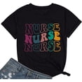 thumbnail image 1 of Nurse Shirts for Women Nurse Gift Tee Nursing School Tops Casual Short Sleeve Inspirational T Shirts, 1 of 5