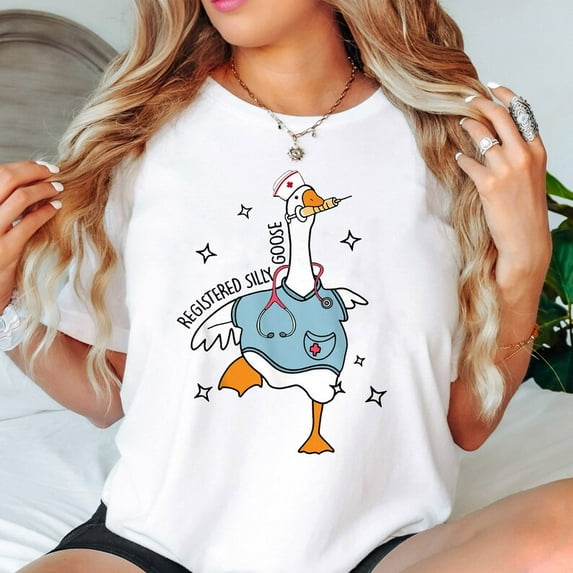Nurse Silly Goose T-shirt, Nursing Student Shirt, Nurse Shirt, Nurse Gift, Nurse Appreciation Shirt, Pediatric Nurse TH150530