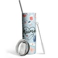 thumbnail image 1 of Nurse Skinny Tumbler 20oz - Insulated Water Bottle- Birthday Gifts for Mom Sister Friends Women, 1 of 5