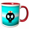 thumbnail image 1 of 3drose, Nurse Skull, 11oz Two-tone Red Mug, 1 of 6